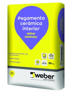 Weber.col Estandar Pegamento P/ceramico X 30 Kg., *56*