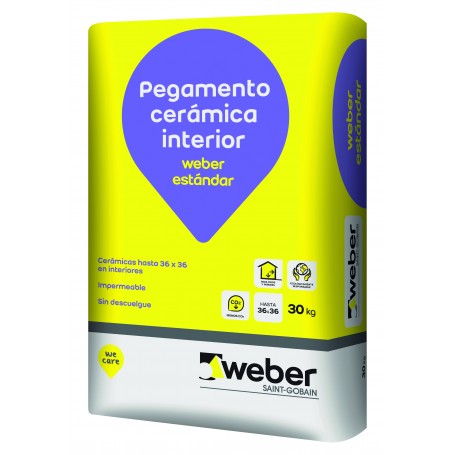 Weber.col Estandar Pegamento P/ceramico X 30 Kg.,  *56*