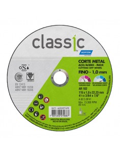 Disco Corte Classic 114,3 X 1,0 X 22,2, "norton" (25)