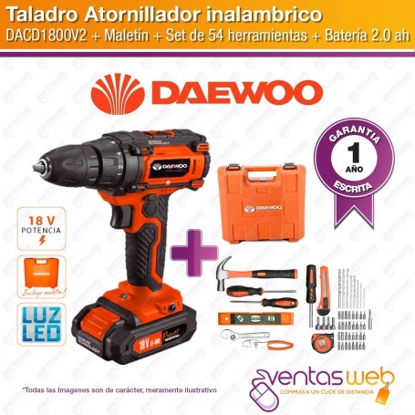 Taladro Atornillador De Litio 18 Volt. "dacd1800v2"