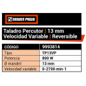 Taladro Percutor 800 Watt 13 Mm.,  "dowen Pagio"