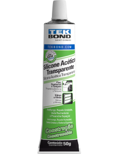 Silicona Acetica Transparente × 50 Cm³ "tek-bond" *24*